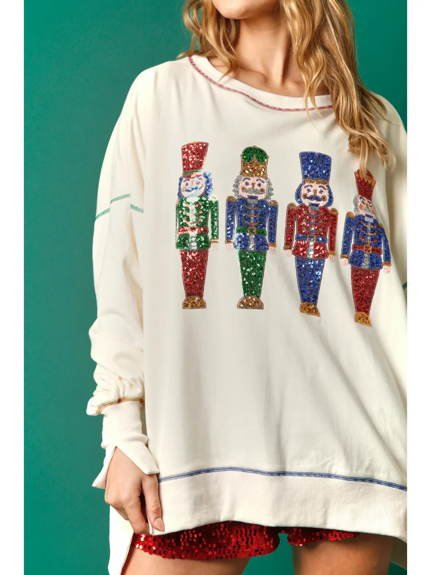 Women's Cream Nutcracker Sweatshirt