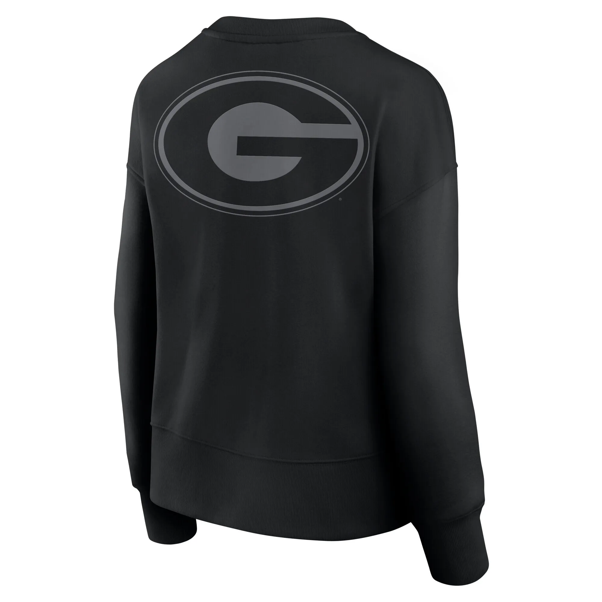 Women's Fanatics Black Georgia Bulldogs Supersoft Flow Fleece Pullover Sweatshirt