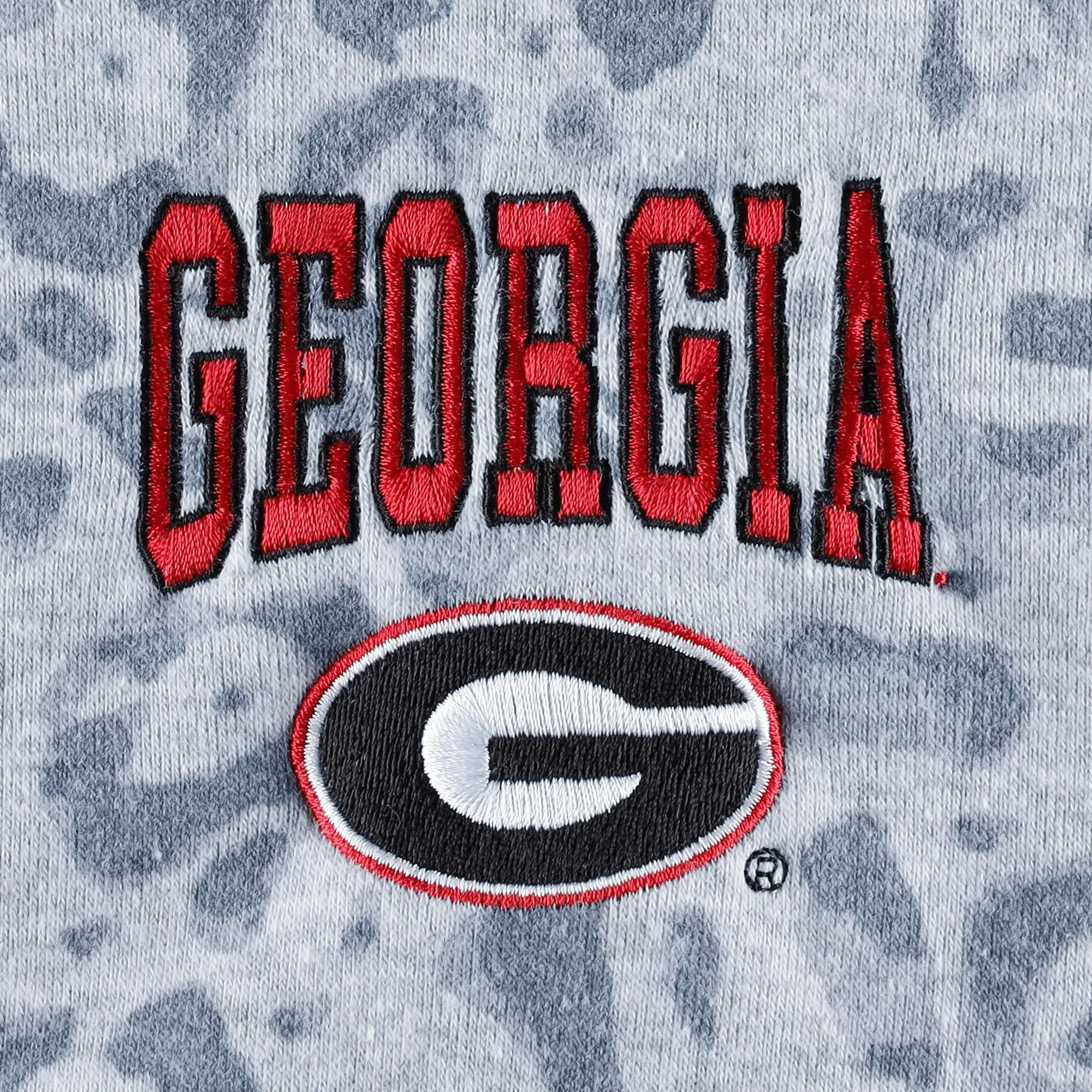 Women's Gameday Couture Heather Gray Georgia Bulldogs Leopard Quarter-Zip Sweatshirt